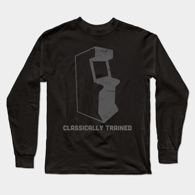 Classically Trained - Retro Arcade Game Long Sleeve T-Shirt by MeatMan